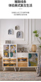 American Hand-painted Living Room Cabinets Sideboards Foyer Side Cabinet Light Luxury Wine Cabinet Drawer Living Room Furniture