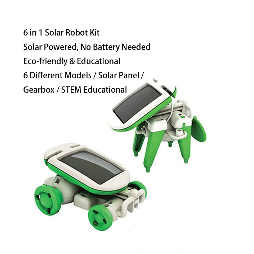 New six-in-one solar robot technology experiment diy assembly technology small production special science teaching materials