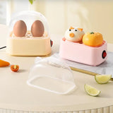 Electric Egg Boiler Automatic Cooker Rapid Egg Boiler Breakfast Machine Multi-Function Egg Cooker 2 Eggs Portable Food Steamer