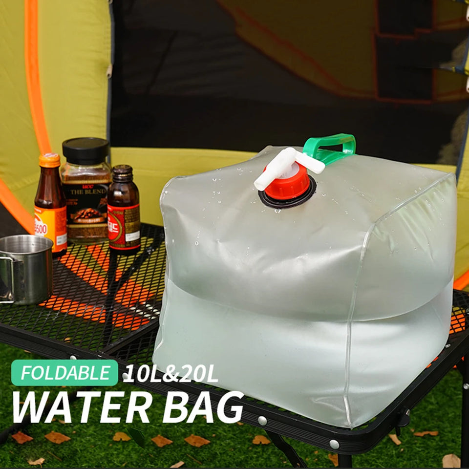 10/15L/18L/20L Thickened Collapsible Water Storage Container Large Capacity Outdoor Camping Drinking Bag Water Tank Bucket