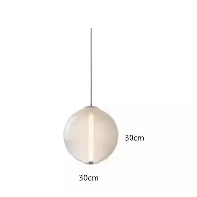 Nordic Minimalist Restaurant  LED Pendant Light  Modern Designer Glass Restaurant Small Pendant Light  Including Light Source