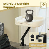Cat Desk Bed, 360° Rotatable Cat Bed Stand for Indoor Cats, Adjustable Cat Basket, Cats Hammock for Table, Soft Cat Bed for Desk
