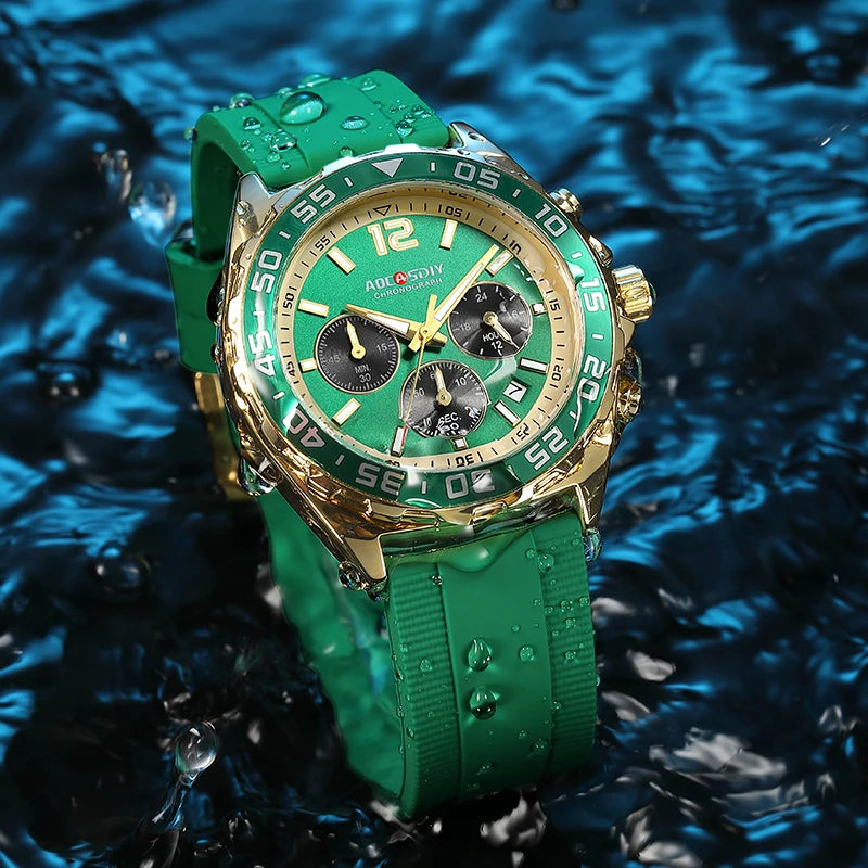 AOCASIDY Fashion Date Quartz Men Watches Top Brand Luxury Male Clock Chronograph Sport Mens Wrist Watch Relogio Masculino