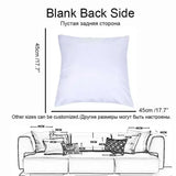 Pooky Goat Face 2D cushion cover For Pillow Printing Sofa Decoration Home Car Room Coffee Shop Office Nordic Simplicity