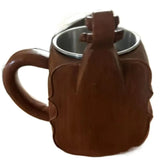 Resin Musical Instrument Coffee Mug Guitar Pattern Handcrafted Coffee Cup Durable Guitar Shaped Coffee Cup for Home Kitchen