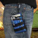 Foldable Small Tool Storage EDC Pouch Lightweight Wear Resistant Organizer for Camping Hiking Sports Portable Credit Card Wallet