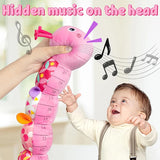Baby Toys Musical Caterpillar Infant Stuffed Animal Toy with Crinkle Rattles Soft Sensory Toys Newborn Boys Girls 0 3 6 12 Month