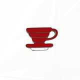 for Barista Vintage Rose Tea Latte Americano Pines Coffee Machine Mini Coffee Bean Badge Jewelry Coffee Collection Enamel Pins