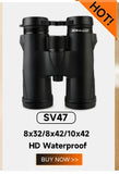Svbony SV47 Binoculars for Adults, 8x32/8x42/10x42 Bak4 Prism HD FMC Lens Waterproof for Nature Observation Safari Watch Bird