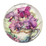 Handmade Teacup Coffee Cup Flower Photo Glass Cabochon Flatback Demo Flat Back Cameo For Diy Jewelry Making Supplies Accessories
