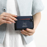 Japanese Style Nylon Trifold Casual Wallet for Male Men Women Young Novelty Money Bag Purse Zipper Coin ID Card Holder Purse