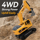 ZWN 1/16 1/20 Remote Control Excavator Dump Truck RC Model Car Toy Professional Alloy Simulation Construction Vehicle for Kids