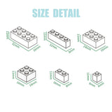 MOC 10PCS Puzzle Particle 3005 1x1 Bricks Building Blocks Plate Board Assemble Educational Idea Toys Birthday Gifts Dropshipping