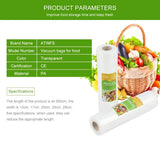 ATWFS Vacuum Bag Packaging Food Vacuum Sealer Bags for Food Storage Keep Products Fresh Bag 12/17/20/25/28cm*500cm 1 Roll