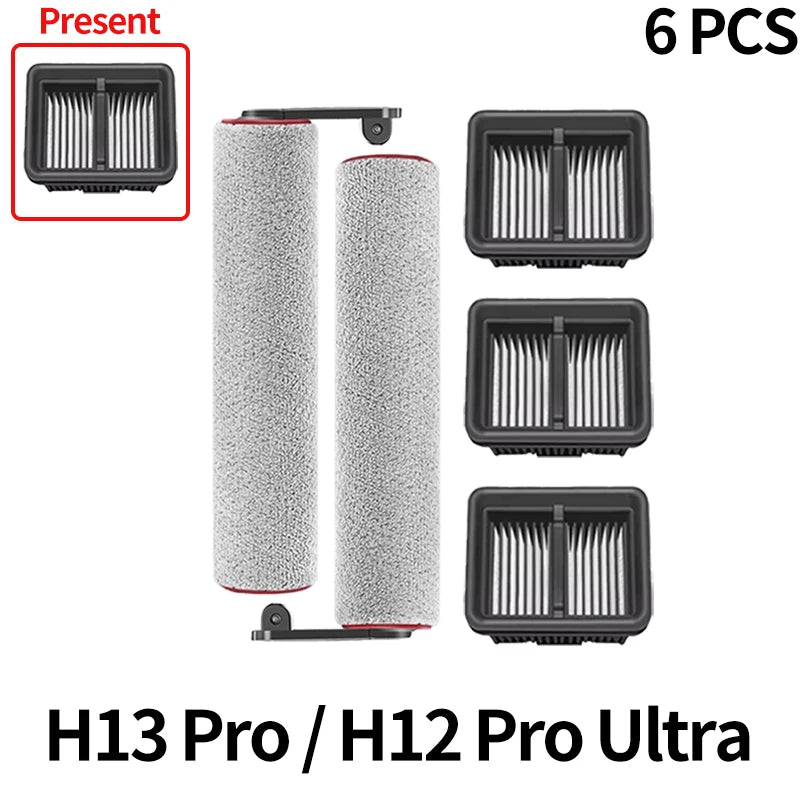 Accessories For Dreame H12 Pro Ultra / H13 Pro Wet Dry Brush Roller HEPA Filter Holder Vacuum Cleaner Replacement Parts