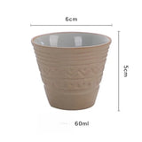Saudi Arabian Coffee Cup Small Vintage Coarse Ceramic Concentrated Latte Cup Creative Antique Ceramic Afternoon Tea Cup