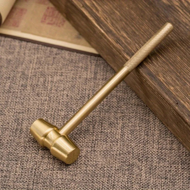 1PC Copper Hammer Small Decoration Hammer Computer Office Desktop Home Furnishings Decoration