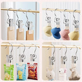 Hangers Clips Stainless Steel Laundry Hooks Hanging Clothes Pins Clip Hangers Boot Shoes Clothes Pins