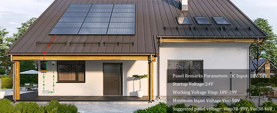 Y&H Solar Grid Tie Micro Inverter 700W 600W 500W 350W 300W MPPT  Input DC26V-60V PV Output AC110V/240V Home Solar On Grid System