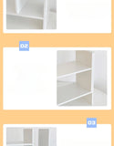Ins Kawaii Desktop Storage Rack Bookshelf DIY Desk Holder Office Desk Organizer Student Combination Cabinet Storage Display Rack
