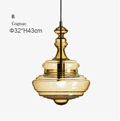 La Scala pendant lamp Modern Simple revolving glass light fixture Bar Dining Room Lamp Art Lighting Coffee bedroom bedside light