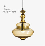 La Scala pendant lamp Modern Simple revolving glass light fixture Bar Dining Room Lamp Art Lighting Coffee bedroom bedside light