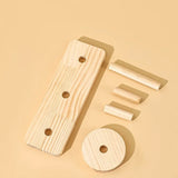 Wooden Ladder Shelf Multi Round Display Stand Storage Rack Solid Versatile Wood Jewelry Display Stand Cosmetics Doll Storage Rac