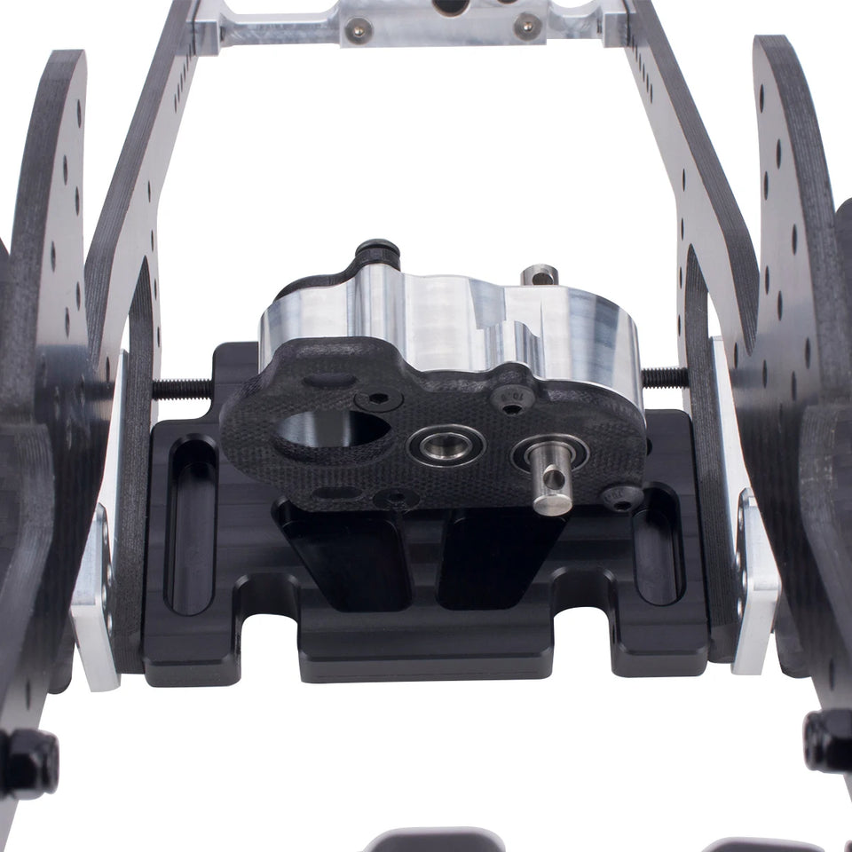 48Pitch Ultralight Portal Transmission Tiny Gearbox with Slipper Pad for 1/10 LCG Chassis Cheater Rigs Capra SCX10 III AR45 Axle