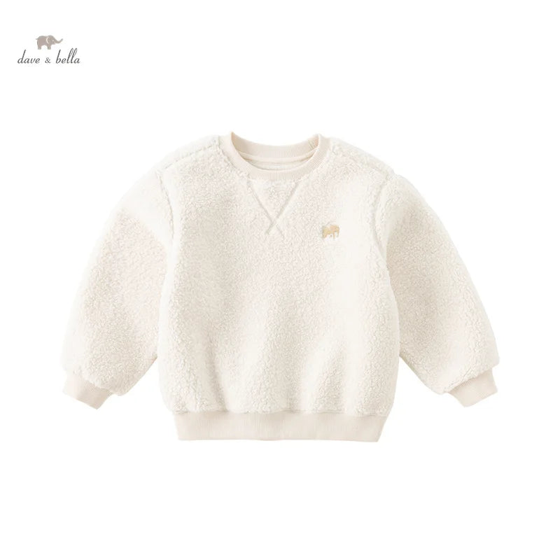 Dave Bella 2023 New Autumn Winter Girls Boys Baby Children Top Sweatshirt Casual Fashion Pullover Gentle Outdoor Party DB4237447
