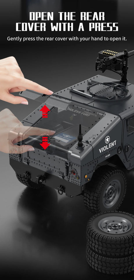 New JJRC C8835 RC Car Simulation 4x4 All-terrain RC Off-road Climbing Car Electric Remote Control Car Model with Light Toy Gift