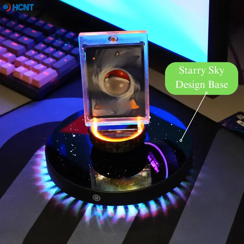 HCNT Magnetic Levitating Display Floating Meteor Lighting Base Tech Gift For Sports Cards Car Lovers Boys Teenagers Birthdays