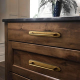 Antique Brass Cabinet Knobs Drawer Handles Zinc Alloy Pulls Mid-Century Modern Hardware for Kitchen and Bathroom Cupboard