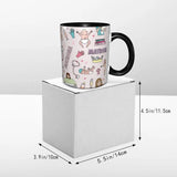 Pink Doctor Nurse Coffee Mugs DIY Customized Enfermera En Apuros Ceramic Milk Tea Mug Cup