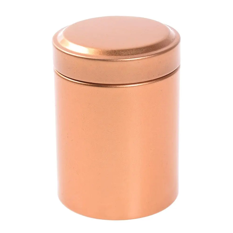 Round Shaped Jar Eco-Friendly Coffee Tea Caddy Mini Tin Storage Box Round Sealed Iron Box For Coffee Storage Home Decor Tea