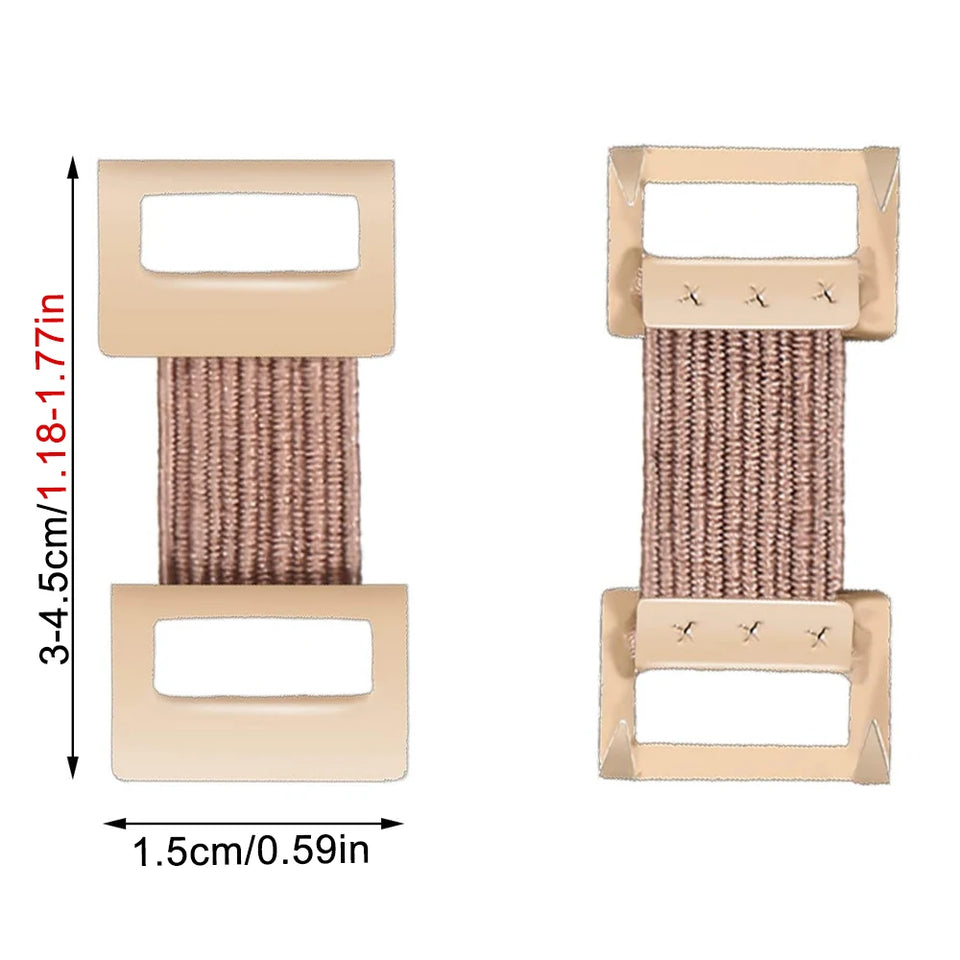 10/20/30Pcs Replacement Elastic Bandage Wrap Stretch Metal Clips Fixation Clamps Hooks First Aid Kit for Sport White/Coffee