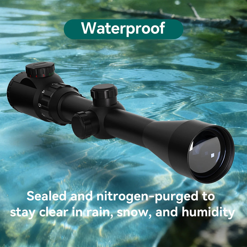 Aquilifer 3-9x40 Hunting Scope SFP ED Glass Red Green Illuminated Free Scope Rings for Hunting
