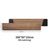 CHOSFOX Wooden Keyboard Wrist Rest Walnut Mouse Pad Solid Mouse Pad Wrist Support Anti-Slip Base Mechanical Keyboard Wrist Rest