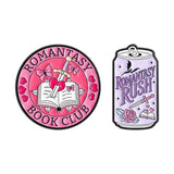 2-6pcs/set Hobby Collection Enamel Pins Reading Book Iced Coffee Knit Brooch Hiking Badges Music Korean Girls Band Jewelry