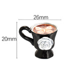3pcs/set Miniature Dollhouse Rose Coffee Cup Drinks Kitchen Food For Doll Accessories Girl Toy