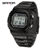 SANDA 2162 Men's Electronic Digital Watch Countdown LED Electronic Night Light Sports Waterproof Men's Electronic Watch
