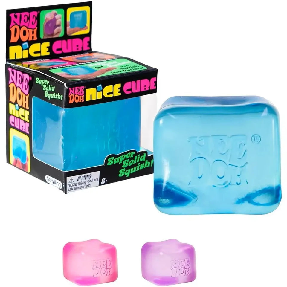 ### Nee Doh Nice Cube Super Solid Squishy Stress Relief Toy Soft Squeeze Fidget Toy for Office Anxiety Relief Kids Adults Gifts