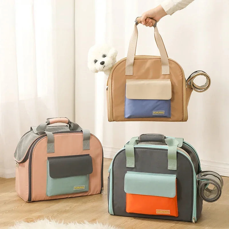 Carrier for Small Dogs Backpack with Handle Multifunctional Breathable Tent Pet Single Bag