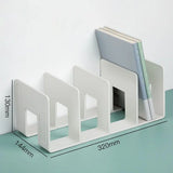 1Pcs Acrylic Desk Organizer 4 Compartment Bag Closet Shelf Divider Bookshelf Tabletop Colorful Four Frames Book Stand