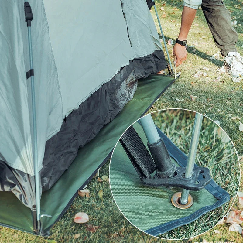 Camping Ground Sheet Picnic Mat Tent Footprint Tarp Awning Shade Beach Pad Outdoor Travel Tent Tarp Sun Canopy with Tent Pegs