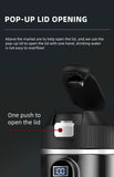 E-ACE 12/24V Car Heat Mug 500ML Car Kettle Stainless Steel Heating Travel Cup Dry burn Protection Coffee Tea Instant Noodles