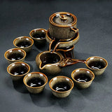 Handmade Coffee Tea Tray Kitchen Sugar Organizer Ceramic Narrow Tea Tray Cup Snack Handles Plateau Cuisine Home Accessories