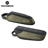 ROCKBROS Bicycle Bag Portable Cycling Top Tube Bag Nylon MTB Road Phone Tool Bag Reflective Ultralight Bicycle Pannier Pocket