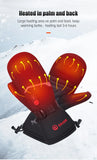 Waterproof Snowboard Cycling Motorcycle Bicycle Skiing Winter Gloves Crab Finger Style Heating Hand Warm Electric Thermal Gloves