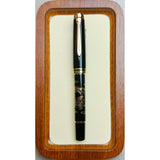 ADMOK J800 Finely Carved Piston on Ink Schmidt Nib BOCK Nib Pelican Pen Baileybird Fountion Pens Business Office Writing