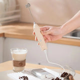 1 electric coffee frother, milk frother, egg beater, handheld 3-speed rechargeable cream maker, 3-speed kitchen mixer